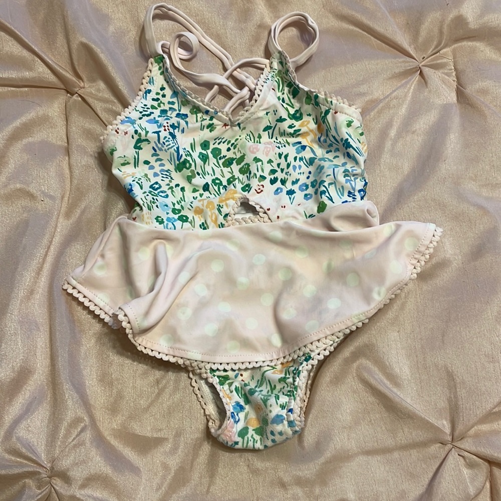 Sweet Honey Boutique Infant Baby 18 Month One Piece Swimsuit Tutu Floral